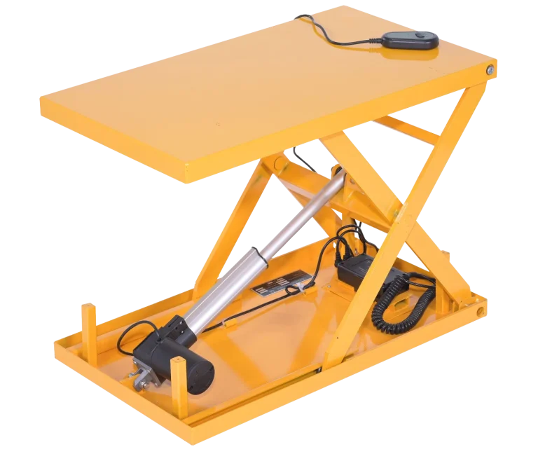 Mesa elevadora de tijera con accionamiento lineal eléctrico 2