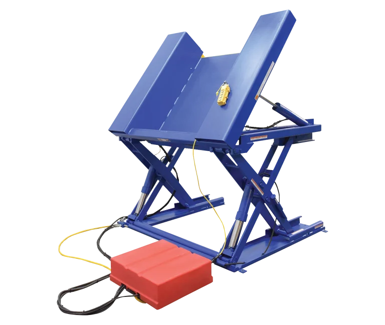Mesa elevadora e inclinable con base fija 1