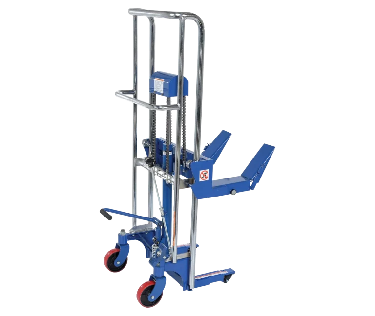 Elevador de Rollos Hidráulico y Posicionador de Trabajo con Rodillo 2