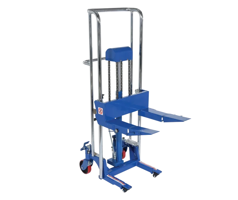 Elevador de Rollos Hidráulico y Posicionador de Trabajo con Rodillo 3