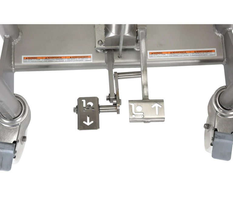 Manipulador de rollos hidráulico de acero inoxidable con bomba de pie 2