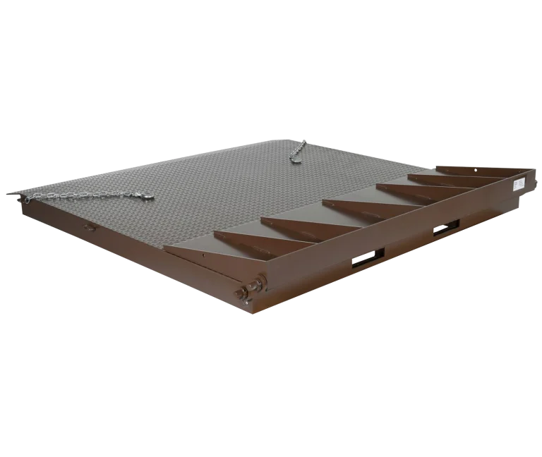 Rampas de acero para contenedores con puente abatible 1