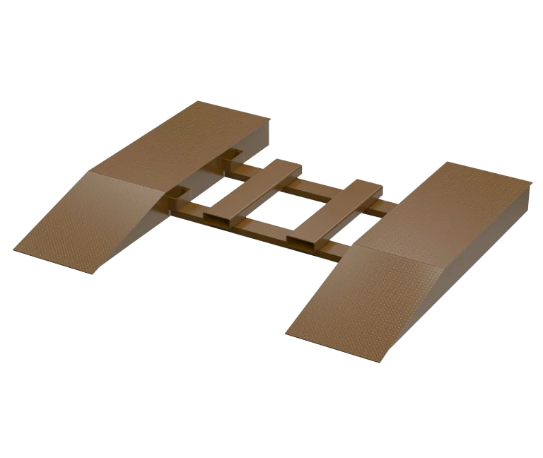 Elevador de Ruedas de Acero con Bolsillo Central para Horquillas 2