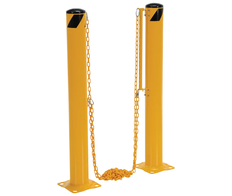 Sistemas de barreras de bolardos con cadena para muelles 1