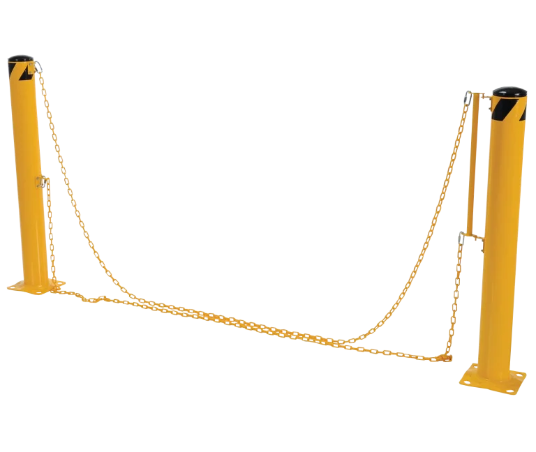 Sistemas de barreras de bolardos con cadena para muelles 2
